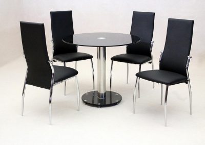 Alonza Dining Set Black