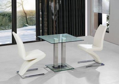 Ankara Small Dining Set Chrome