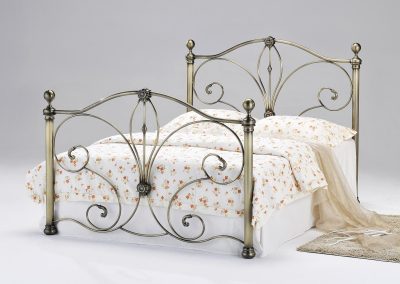Diane Antique Brass Bed