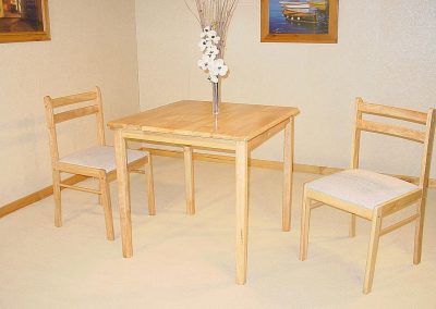 Dinnite Solid Rubberwood Natural