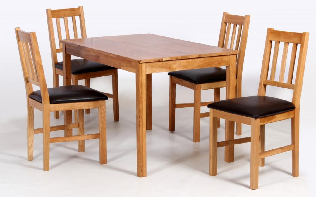 Hyde Dining Set Solid Oak