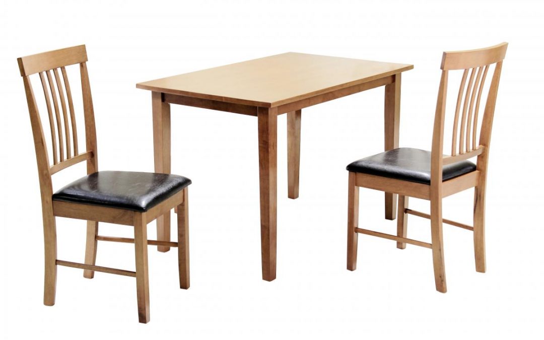 Massa Dining Set Oak 2 Chairs