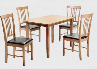 Massa Small Dining Set Solid Rubberwood