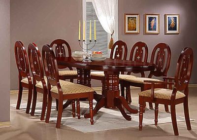 Moscow Dining Set Mahogany