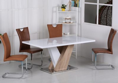 Natalia Dining Set High Gloss