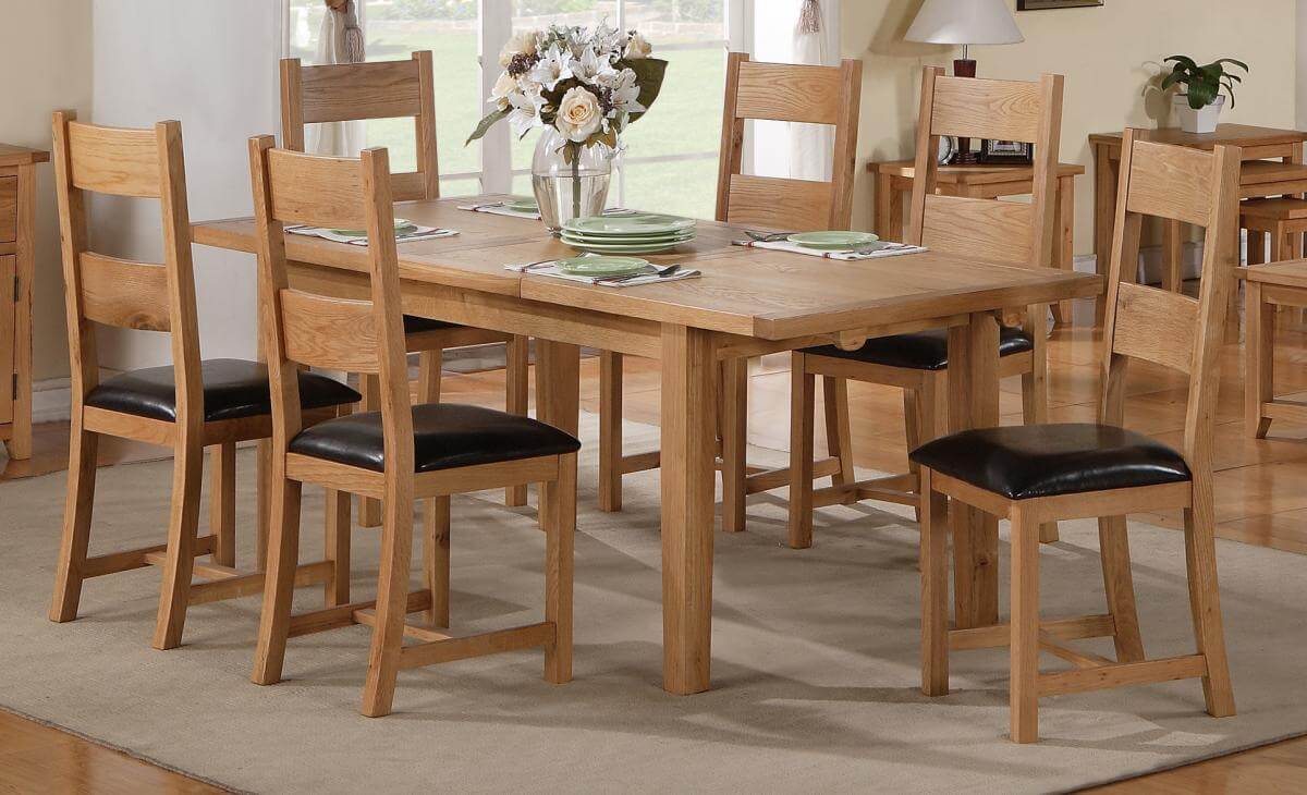 stirlingdiningsetextending6chairs M S CARPETS & FURNITURE